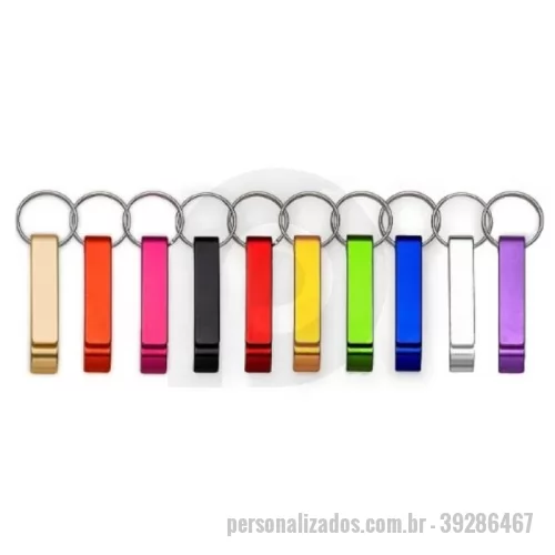 Abridor personalizado - **Sobre o Produto**  O **Chaveiro de Metal Pé de Galinha Personalizado com Gravação a Laser** é um brinde moderno, resistente e diferenciado, ideal para empresas, eventos, feiras e ações promocionais.  Produzido em metal de alta qualidade, possui formato exclusivo e acabamento elegante, oferecendo praticidade e durabilidade para o uso diário.  **Destaques do Produto**  * Fabricado em metal resistente * Formato Pé de Galinha diferenciado * Argola metálica de alta durabilidade * Personalização com gravação a laser * Opção de personalização colorida  **Personalização**  Personalize com logotipo, nome ou arte exclusiva. A gravação a laser proporciona um acabamento preciso, permanente e resistente ao uso.  **Prazo de Produção**  A produção é iniciada somente após a aprovação final do layout pelo cliente.
