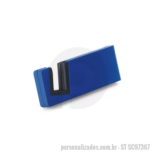 Acessório para celular personalizado - Suporte para Celular Personalizado, Suporte para celular em ABS e TPR. Fechado: 89 x 30 x 9 mm