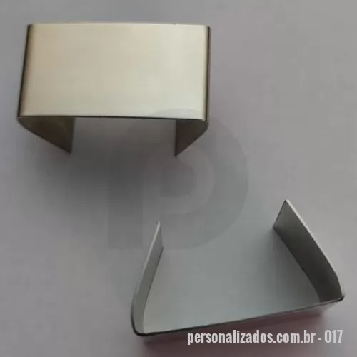 Acessório para crachá personalizado - Garrinha Lisa para fechamento de cordão Tamanho: 25mm Banho: Níquel Fabricante: Brustelo's