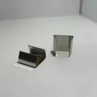 Garrinha Lisa para fechamento de cordão Tamanho: 12mm Banho: Níquel Fabricante: Brustelo