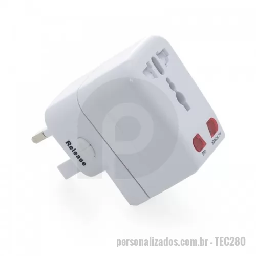Adaptador de tomada universal personalizado - Adaptador Universal