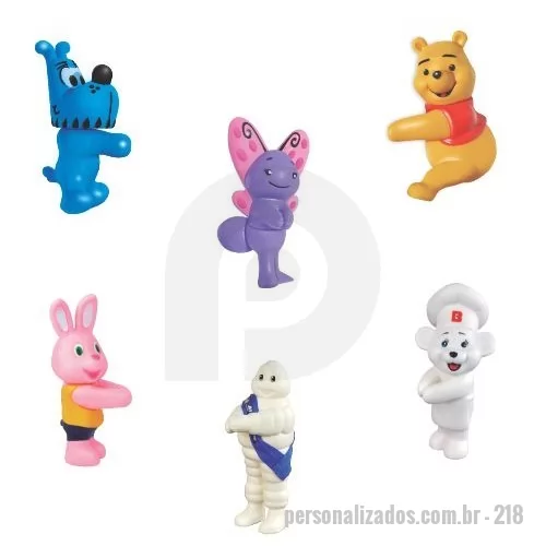 Agarradinho personalizado - Boneco em Vinil atóxico com mecanismo nas mãos para prender em mochilas, cortinas, roupas e outros acessórios.