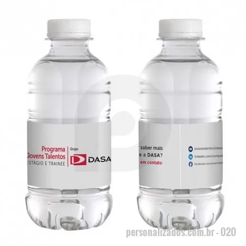 Água mineral personalizada - Água mineral 240 ml  Personalizada.