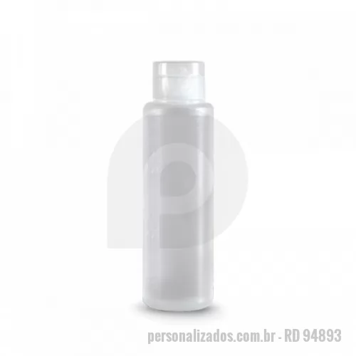 Álcool em gel personalizado - Álcool em Gel personalizado 100 ml 70% antisséptico para higienização a seco das mãos e braços.  Combate 99,9% dos germes e bactérias e hidrata a pele com solução protetora da pele, diminuindo o impacto do ressecamento provocado pelo álcool.  Embalagem transparente em PP. Ideal para levar sempre na bolsa ou mochila e usar em qualquer lugar.  Instruções de uso: Aplicar uma pequena quantidade de Álcool Gel na palma da mão e espalhar até total absorção, sem enxágue.  É recomendada a sua utilização para completar a limpeza rotineira das mãos.  Dermatologicamente testado e certificado pela ANVISA.  Disponível personalização do frasco com logomarca. ø40 x 140 mm