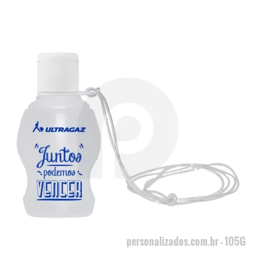 Álcool em gel personalizado - Álcool Gel To Go é composto por álcool 70° INPM que combate 99,9% dos germes durante a higienização das mãos. É hidratante e ideal para você! Embalagem portátil de 40ml, personalizada com a logo de sua empresa. Acompanha cordão de silicone. Fabricado com qualidade e segurança certificadas, conforme regulamentação da ANVISA.  ANVISA - 25351.450280/2020-04