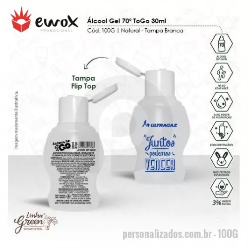 Álcool em gel personalizado - Álcool em Gel 70% COM CERTIFICAÇÃO COMPROVADA DA ANVISA, embalagem prática de 30ml com tampa regulável ajudando a saúde de todos !