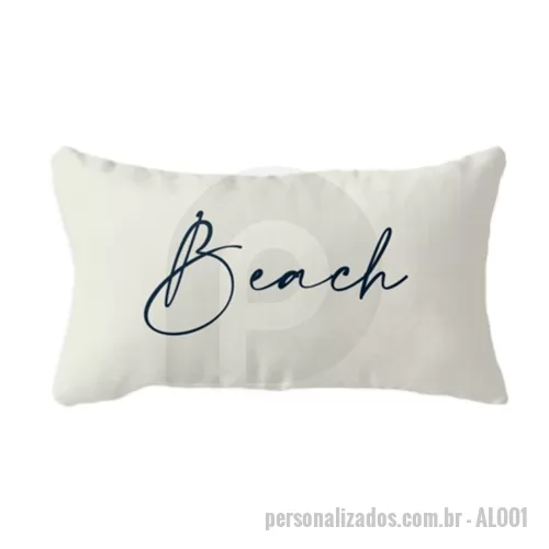 Almofada personalizada - Almofadas de lombar personalizadas são brindes promocionais que agradam em cheio e ainda garantem uma visibilidade super bacana para sua marca. Confeccionada em microfibra, com enchimento em fibra siliconada, a almofada para lombar personalizada permite a customização com a gravação da sua marca em serigrafia. Faça uma cotação conosco e surpreenda seus clientes com um brinde promocional prático e que pode usado por toda a família.