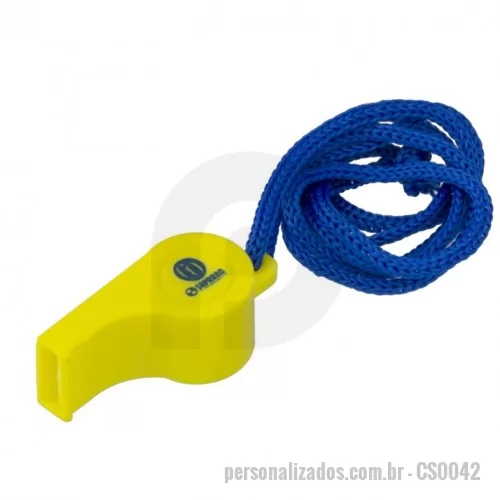 Apito personalizado - Apito com cordão