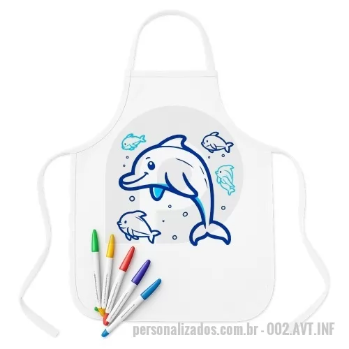 Avental Infantil personalizado - Avental infantil em Oxford, varias opções de cores e personalizações.  Somos especializados na fabricação desse produto em grandes quantidades e prazos curtos.