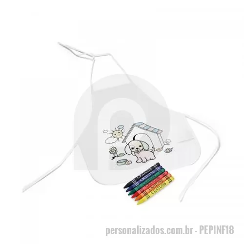 Avental personalizado - Avental para Colorir Personalizado