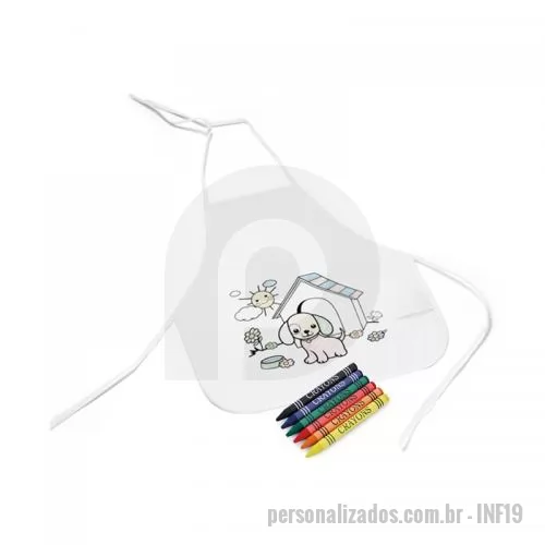 Avental personalizado - Avental para Colorir Personalizado