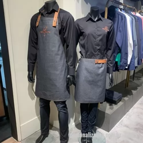 Avental personalizado - Fabricamos aventais camisa social personalizada e uniformes personalizados