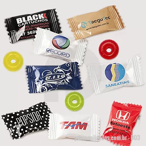 Bala personalizada - Balas Promocionais para Empresas,Comercio o melhor e mais Barato Brinde Promocional do Mercado