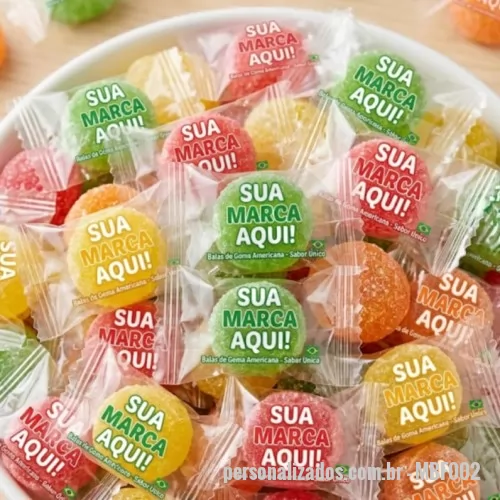 Bala personalizada - Balas de Goma Americana são uma ótima opção de brinde promocional e uma ferramenta perfeita para fidelizar o seu cliente.