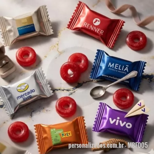 Bala personalizada - Balas Tradicionais Zero Açúcar é uma ótima opção de brinde promocional e uma ferramenta perfeita para fidelizar o seu cliente.