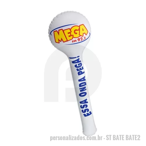 Balão inflável personalizado - Bateco Inflável, Dimensões 70 X 25 X 10 cm., Cor VARIADA, Materia Prima PVC 0,20 PNEUMÁTICO