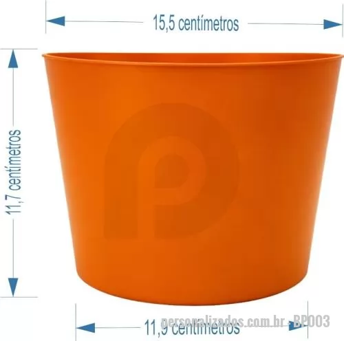 Balde de pipoca personalizado - Balde de pipoca com capacidade de 1,6 litro, produzido em polipropileno, com peso aproximado de 55 gramas, altura de 11,7 cm, diâmetro da boca de 15,5 cm e base de 11,9 cm, oferecendo estrutura leve, resistente e adequada para o consumo de alimentos.