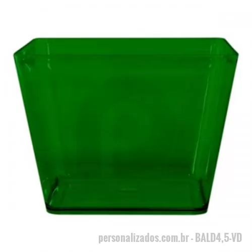 Balde personalizado - BALDE PARA GELO QUADRADO EM PS 4,5 LITROS