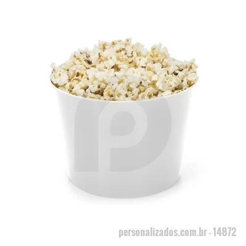 Balde personalizado - Balde de 3 litros para pipoca, feito em polipropileno atóxico .