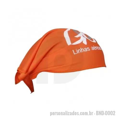 Bandana personalizada - Bandana quadrada em helanca light. O valor varia dependendo do tipo de gravação.