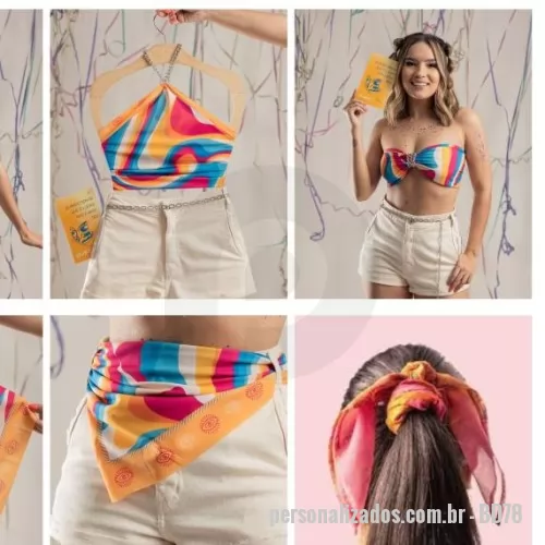 Bandana personalizada - FABRICAMOS LENÇOS E BANDANAS PERSONALIZADS PARA MARCAS E EVENTOS