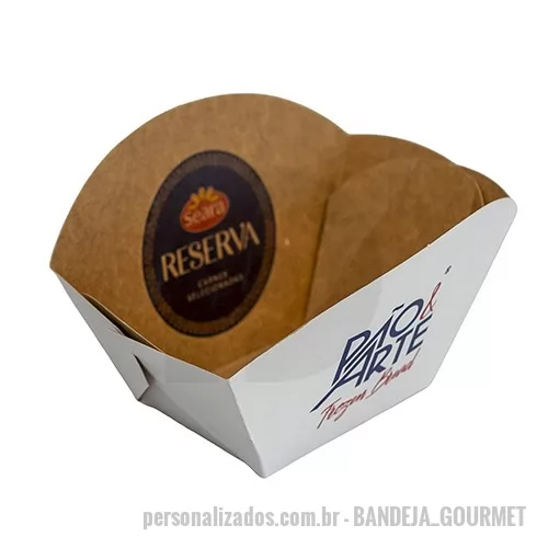 Bandeja para degustação personalizada - BANDEJA IDEAL PARA SERVIR PORÇÕES, PETISCOS E ALIMENTOS. PRODUZIDO EM MATERIAL RESISTENTE. PODE SER PERSONALIZADO EM ATÉ 04 CORES