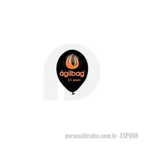 Bexiga personalizada - Balão em latex 9 polegadas