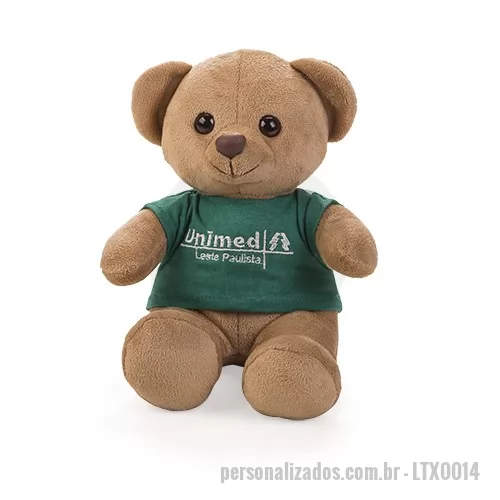 Bichinho e bonequinho personalizado - Bichinhos de Pelúcia Personalizados com Camiseta Bordada