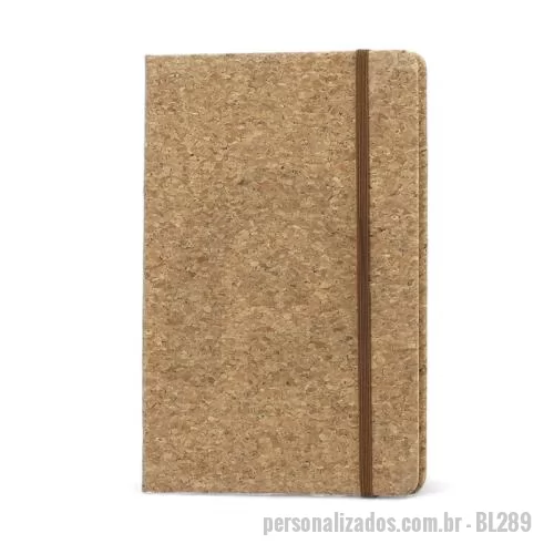 Bloco Anotações personalizado - Bloco de Anotações em Cortiça Personalizado