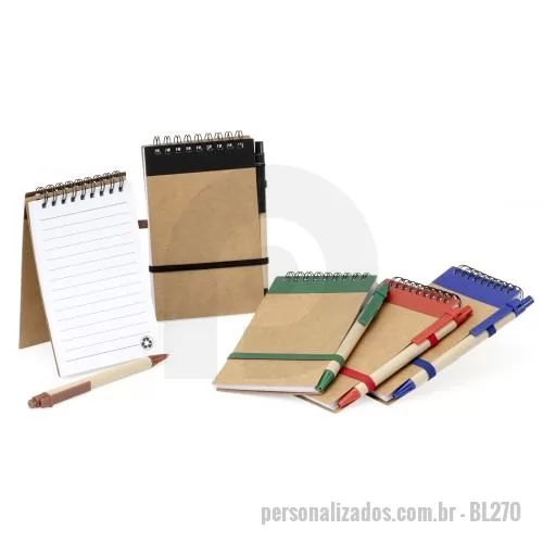 Bloco Anotações personalizado - Bloco de Anotações Ecológico Personalizado