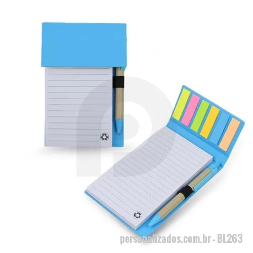 Bloco Anotações personalizado - Bloco de Anotações Ecológico Personalizado
