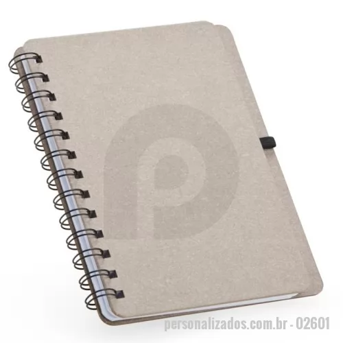 Bloco Anotações personalizado - Caderno Kraft B6 com Porta Caneta