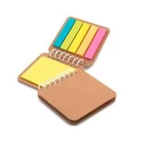 Bloco de Recados Personalizado, Com design moderno e reduzido que facilita seu transporte, o bloco de recados personalizado conta com bloco de post-it e marcadores coloridos de página. É o brinde ideal para ser distribuído como lembrancinha em evento