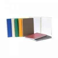 Bloco de anotações A5 personalizado produzido em plástico com textura fosca, possui wire-o de metal acompanhando a cor da capa, contém aproximadamente 80 folhas brancas pautadas. Ótimo para escrever e guardar informações de forma organizada. Ideal para divulgar sua empresa em eventos corporativos, brindes personalizados e campanhas promocionais.