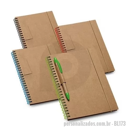 Bloco ecológico personalizado - Bloco de Anotações Ecológico Promocionais