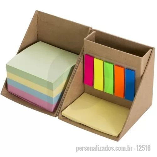 Bloco ecológico personalizado - Bloco de Anotações Cubo