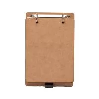 Organize suas ideias de maneira sustentável com o Bloco de Anotações em MDF Ecológico. Com aproximadamente 96 folhas recicláveis sem pauta, ele traz consciência ambiental para um dia repleto de anotações. Além disso, conta com um porta-caneta integra