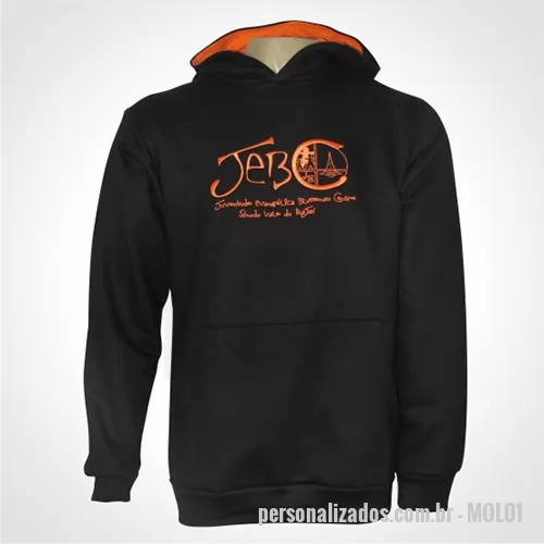 Blusão personalizado - Blusão Moletom, disponível com e sem capuz em várias cores