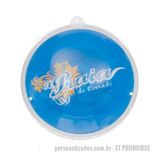 Bola inflável personalizada - Bolas Infláveis Personalizada, Dimensões 33 CM DE DIÂMETRO, Cor TRANSPARENTE, Materia Prima PVC CRISTAL 0,20MM PNEUMÁTICO e PVC CAMURÇA BRANCO 0,15MM