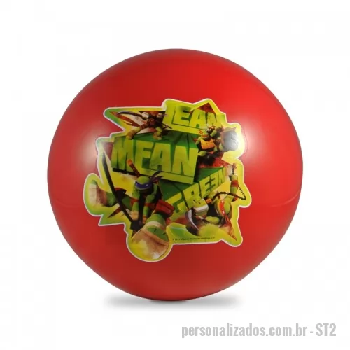 Bola inflável personalizada - Bola Plástica em Vinil, Tamanho aproximado: 20cm