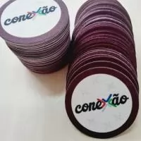 Bolachas de chopp em papel paraná 1,3 mm de espessura impressão apenas de 1 lado impreesão em um lado sem limite de cores e quantidade Pequenas quantidades em até 48 hs confira.