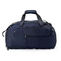Bolsa esportiva em Oxford resistente à água, fechamento zíper, capacidade 42 litros. Cinco compartimentos, bolso lateral para tênis.