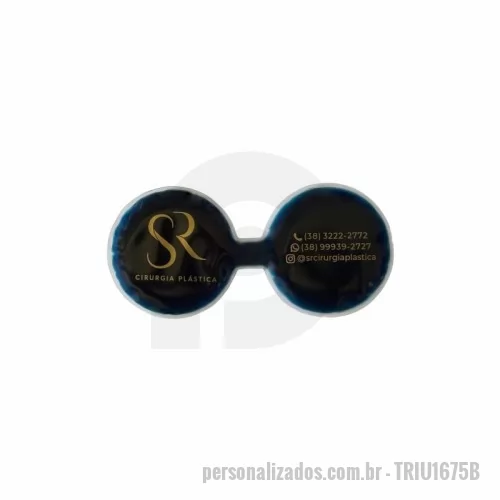 bolsa de gel personalizada - BOLSA DE GEL - DUPLA - PERSONALIZADO, TAMANHO - 16X7,5