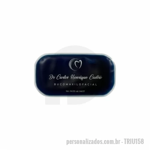 bolsa de gel personalizada - BOLSA DE GEL - RETANGULAR  - PERSONALIZADO, TAMANHO - 15X8