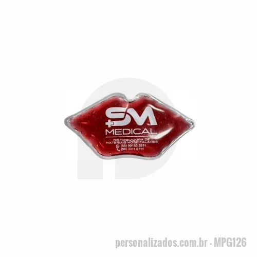 bolsa de gel personalizada - BOLSA DE GEL FORMATO BOCA PERSONALIZADA 12x6 - 9x6