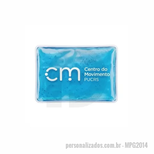 bolsa de gel personalizada - Bolsa de gel retangular - PVC - Medida: 20x14