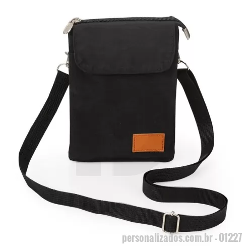 Bolsa de Ombro personalizada - Mini Bolsa Transversal de Nylon