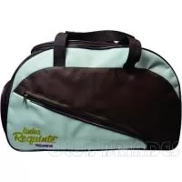 BOLSA DE VIAGEM COM BOLSO FRONTAL E LATERAL GRAVADA EM SILK