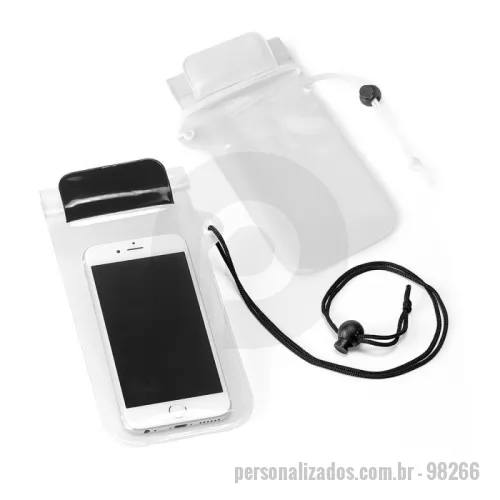 Bolsa para celular personalizada - Bolsa para telemóvel em PVC resistente à água