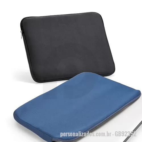 Bolsa para notebook personalizada - Bolsa para notebook  personalizado. Soft shell. Para notebook até 14''. 355 x 280 x 30 mm personalizada